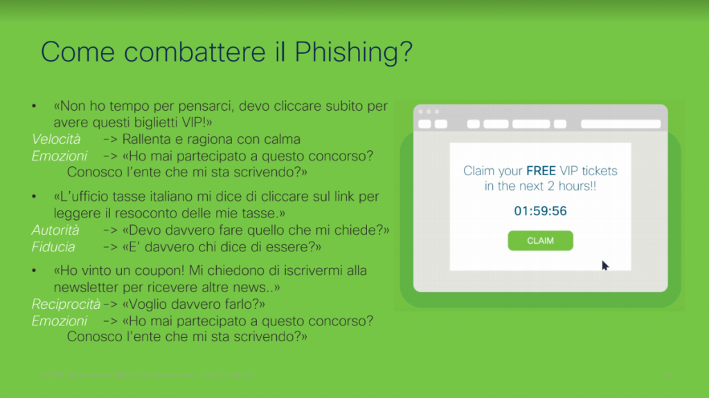 phishing cisco academy cybersecurity sicurezza truffe online